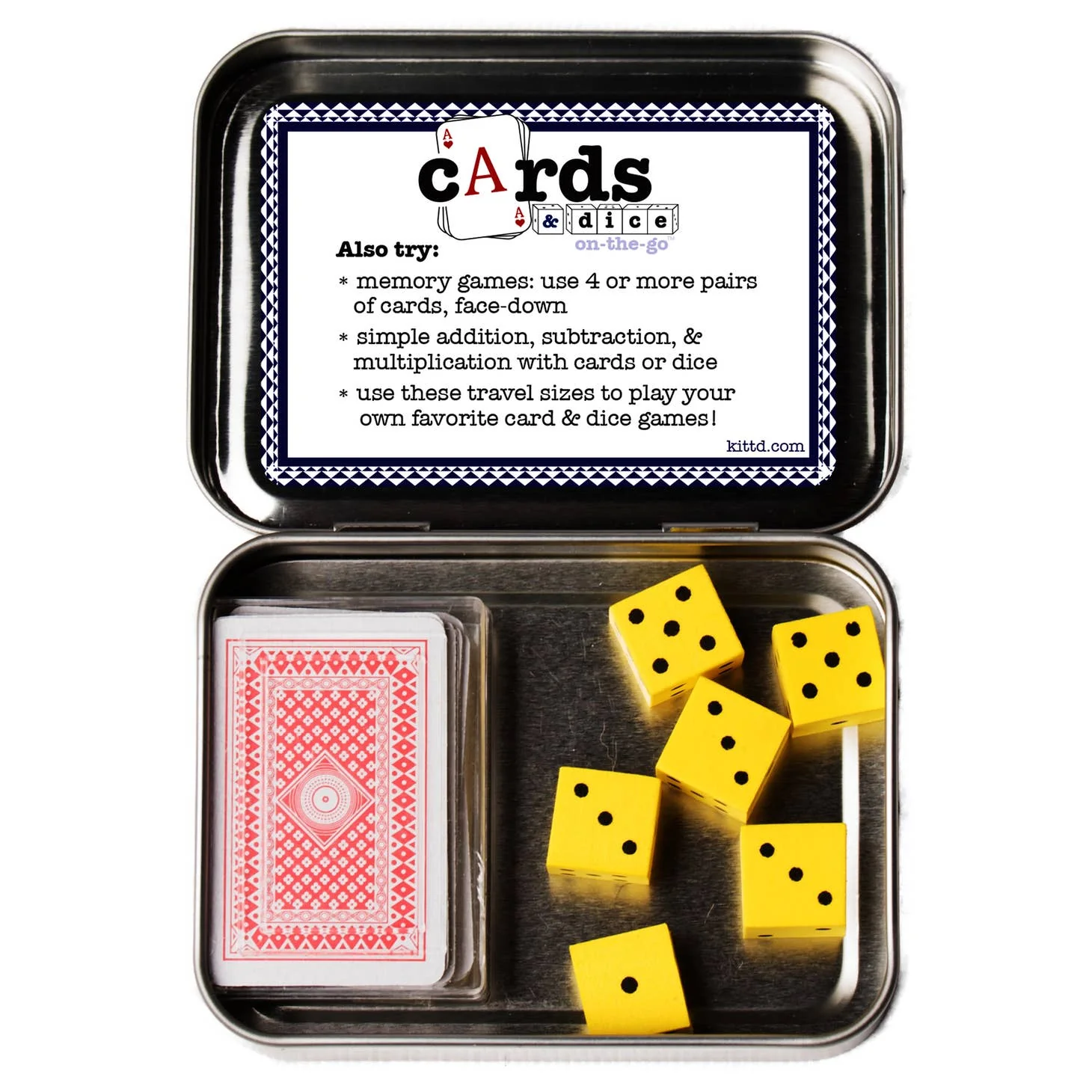 Cards and Dice On-The-Go Playing Card Kids Game by kittd - Image 2