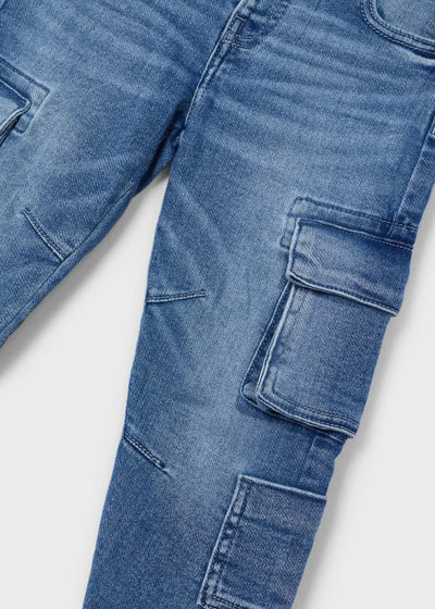 Cargo Jeans - Medium Denim by Mayoral - FINAL SALE - Image 3