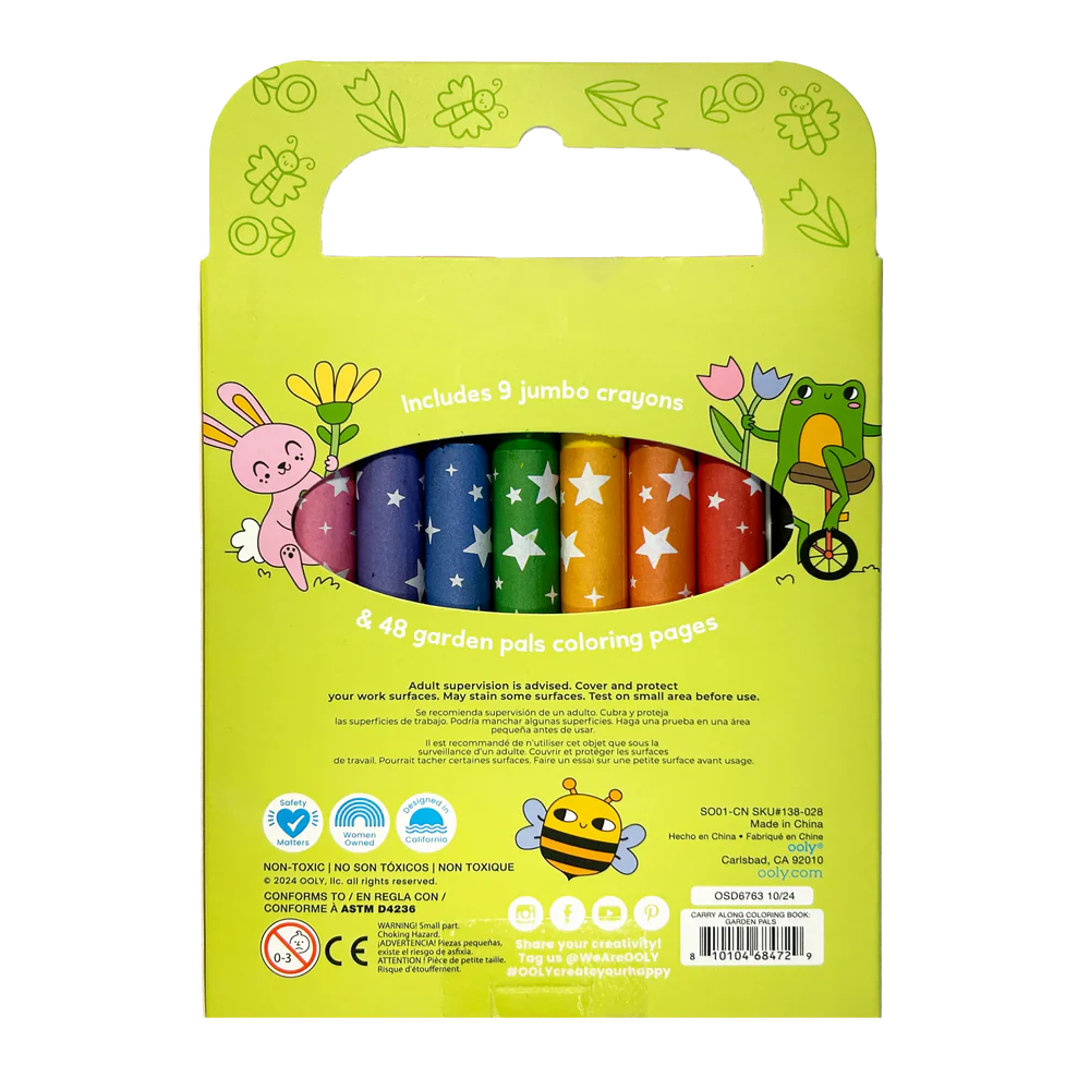 Carry-Along: Coloring Book Set - Garden Pals by OOLY - Image 7