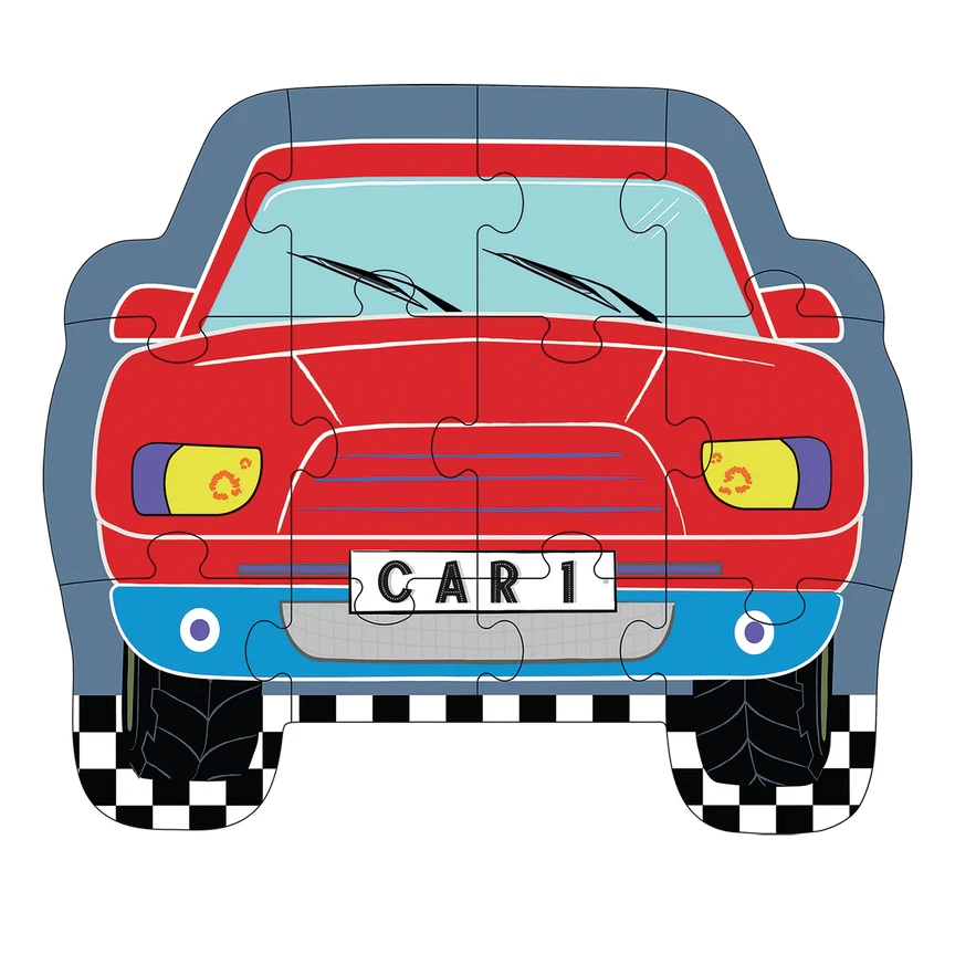 Cars Jigsaw - 12 Pieces by Floss & Rock - Image 3