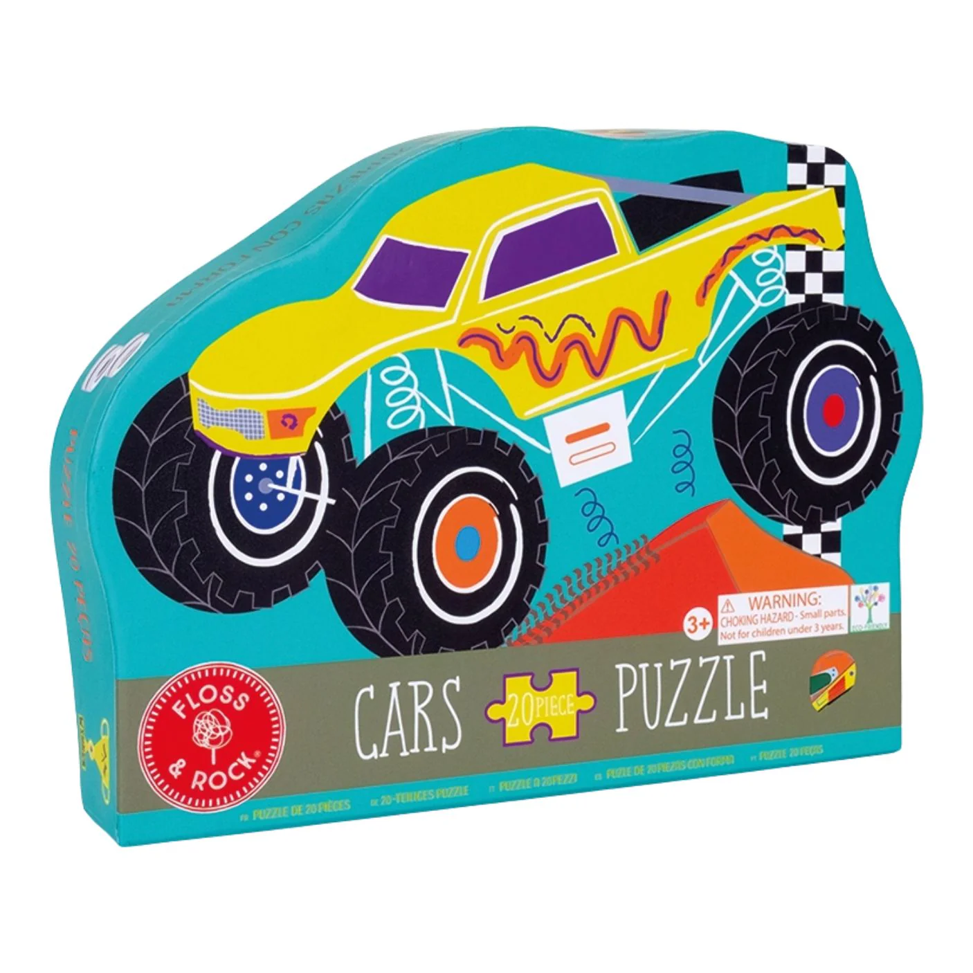 Cars "Monster Truck" Shaped Jigsaw - 20 Pieces by Floss & Rock