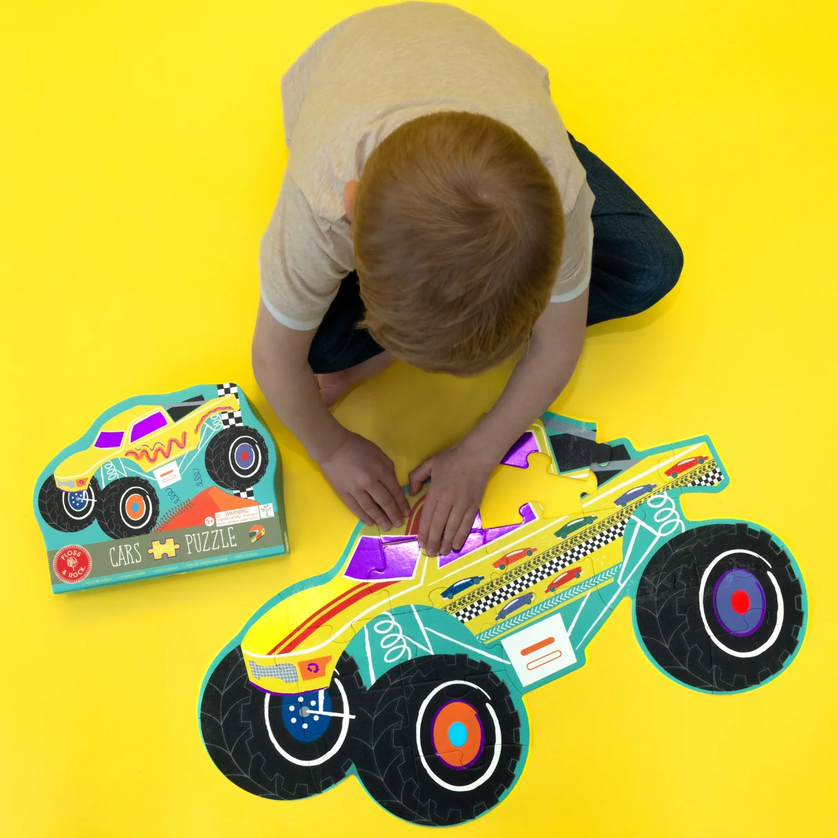 Cars "Monster Truck" Shaped Jigsaw - 20 Pieces by Floss & Rock - Image 2