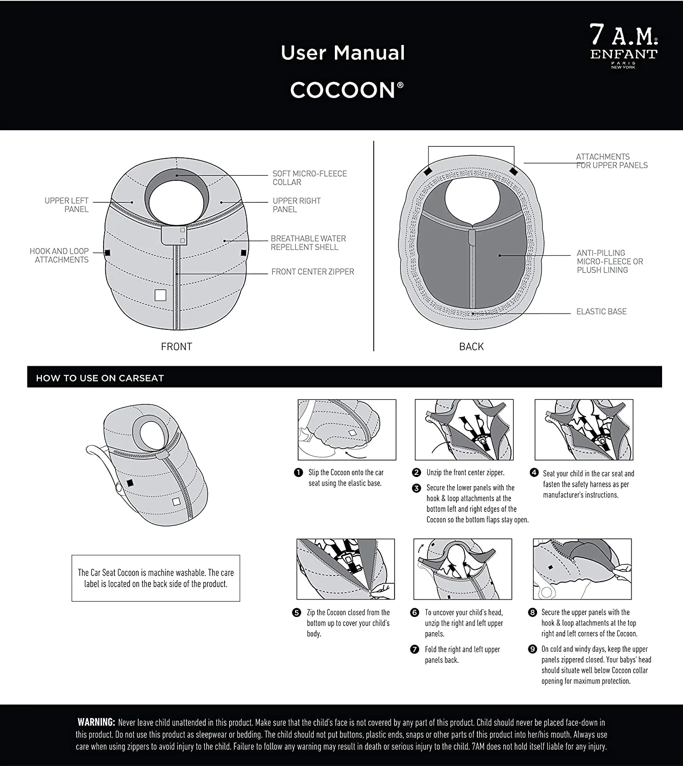 Car Seat Cocoon by 7AM Enfant - Image 7