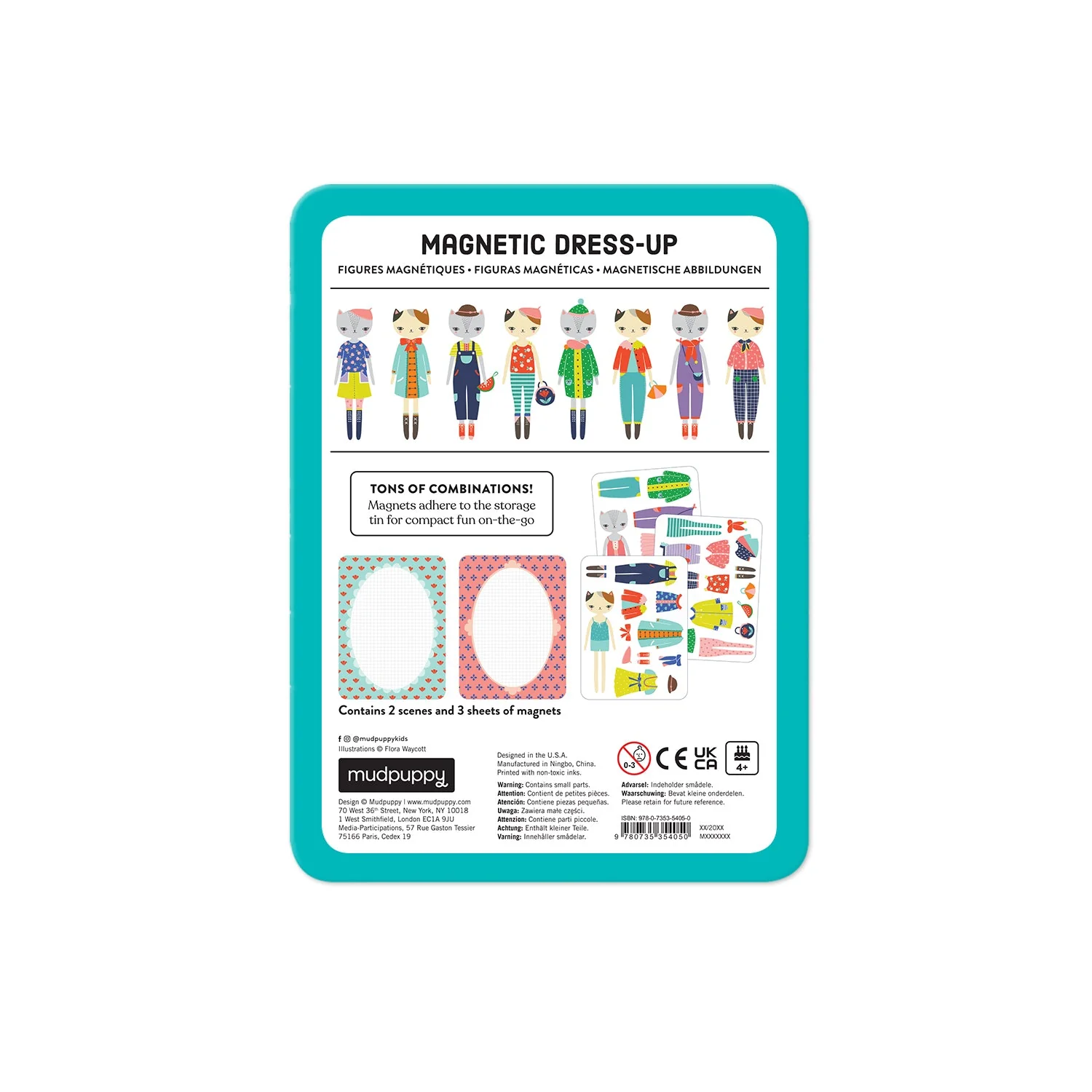 Cat Fashion Magnetic Dress-up by Mudpuppy - Image 2