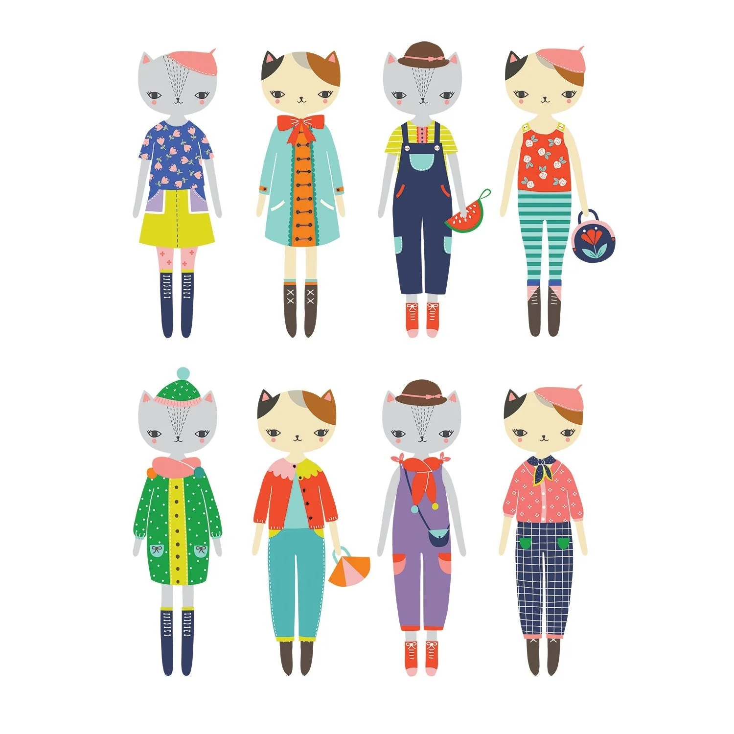 Cat Fashion Magnetic Dress-up by Mudpuppy - Image 5
