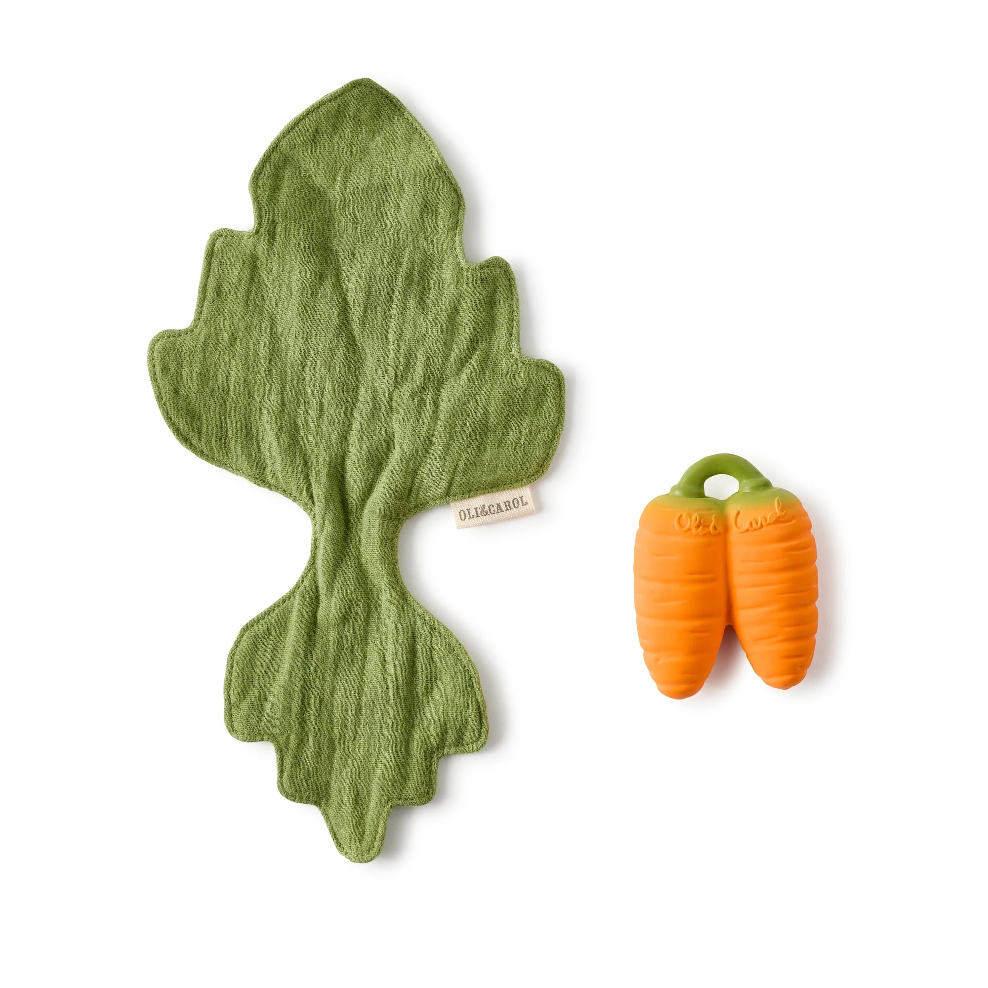 Cathy the Carrot Mini DouDou Teether by Oli & Carol - Image 2