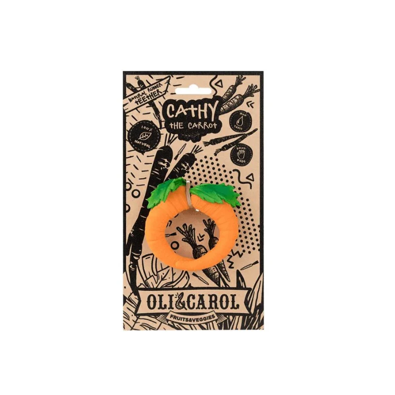 Cathy the Carrot Teether by Oli & Carol - Image 2