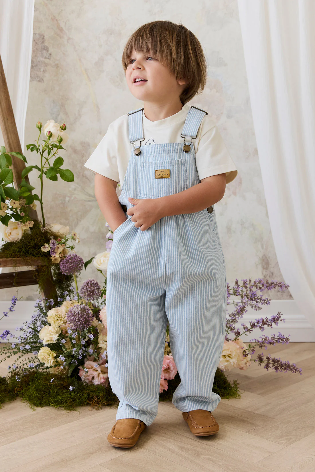 Cecil Overall - Sunday Stripe by Jamie Kay - FINAL SALE - Image 2