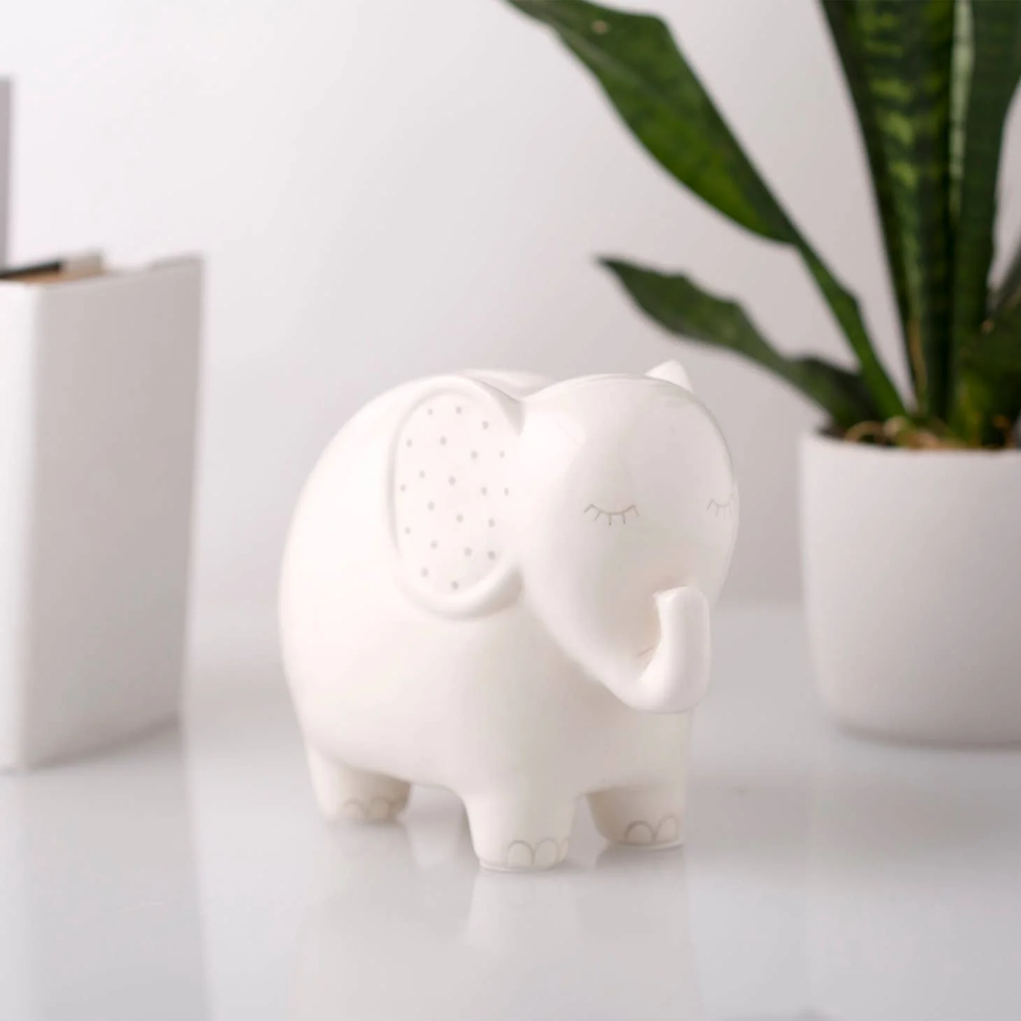 Ceramic Elephant Money Bank by Pearhead - Image 4