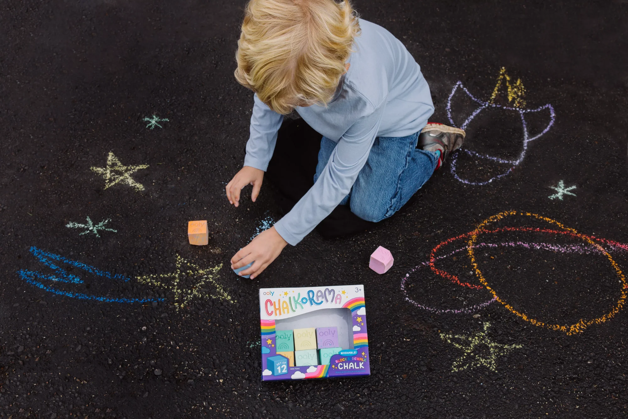 Chalk-O-Rama Block Sidewalk Chalk - Set of 12 by OOLY - Image 7