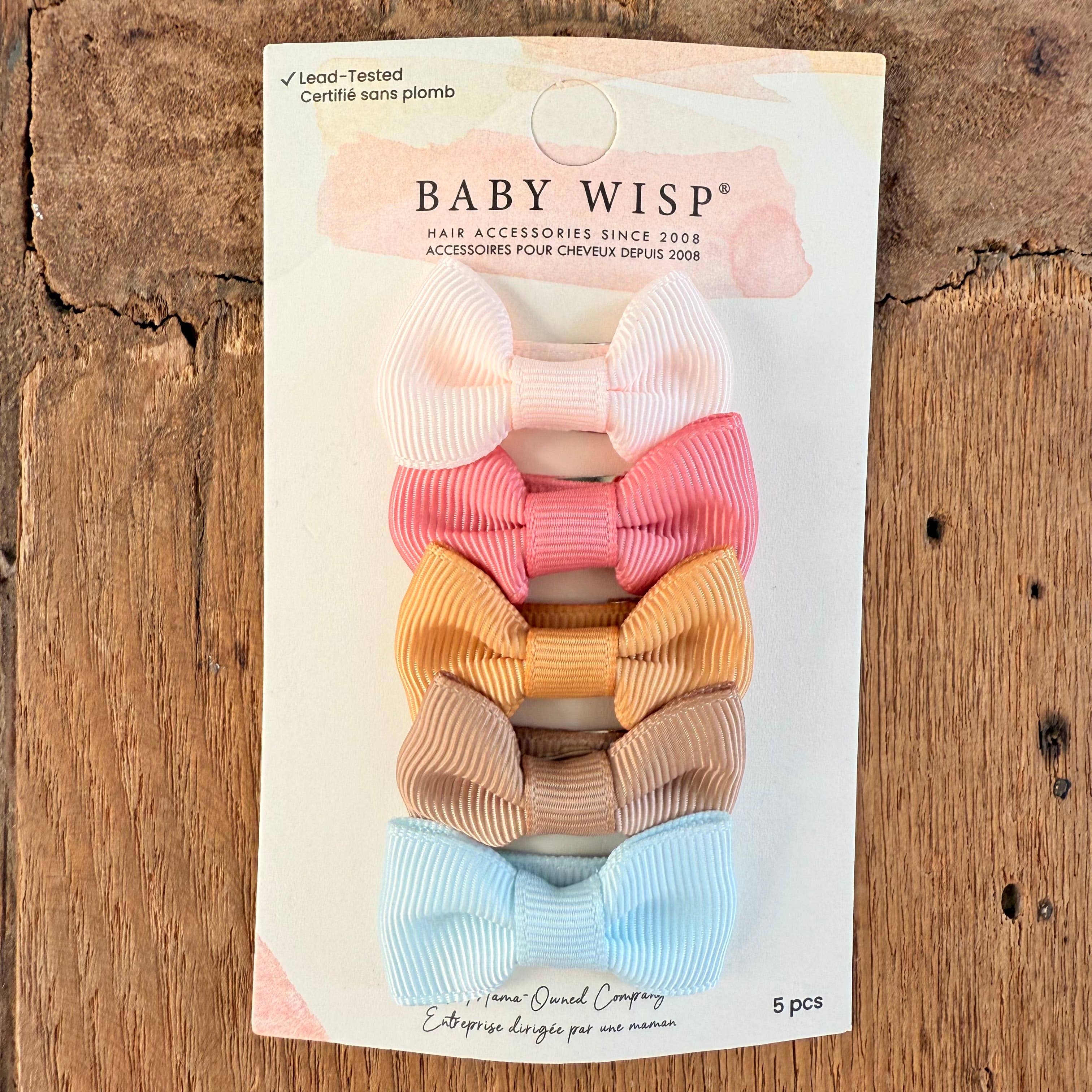 Charlotte Bows on Snap Clips Set of 5 - Symphony by Baby Wisp - Image 4