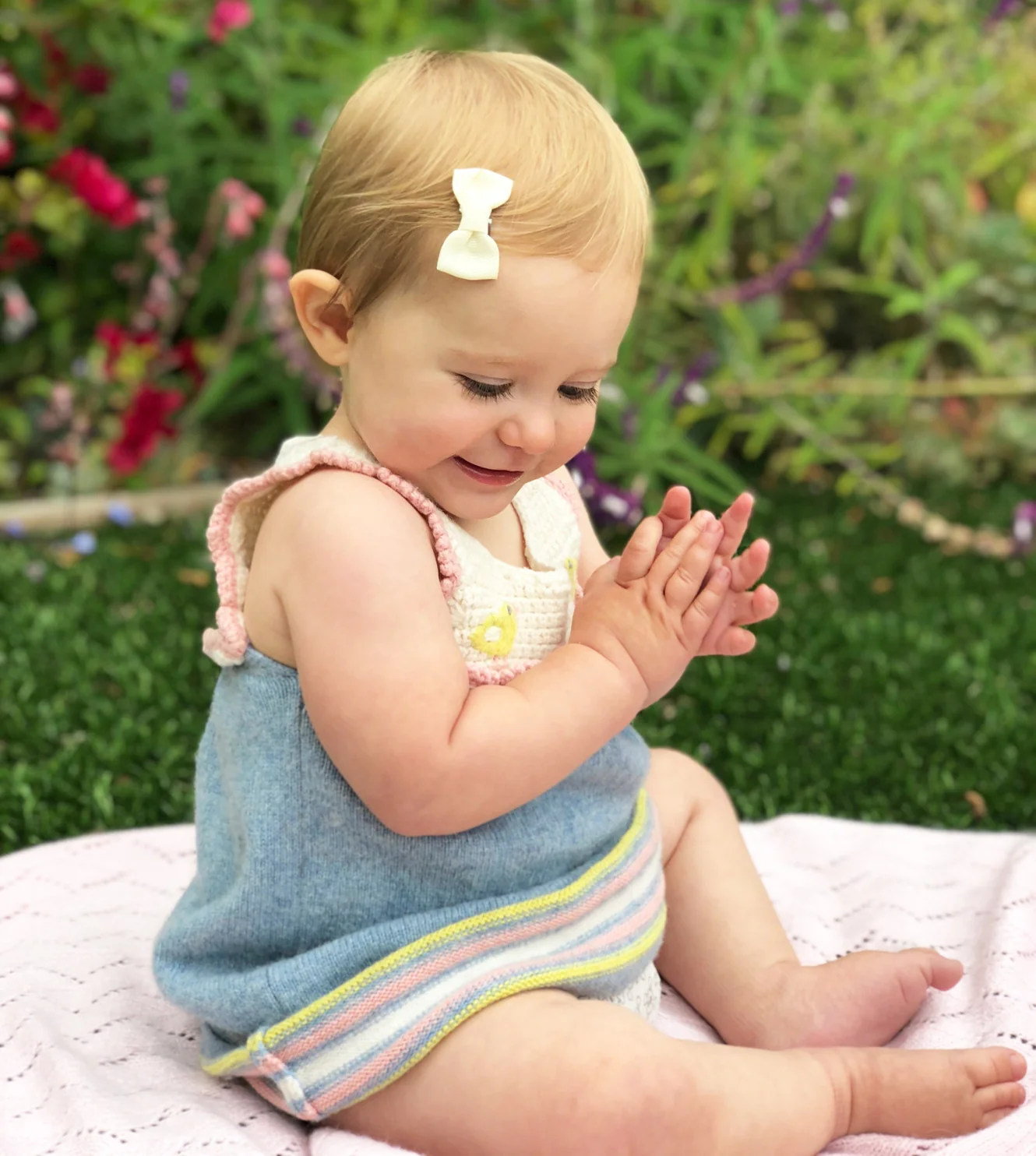 Charlotte Bows on Snap Clips Set of 5 - Wedding Bliss by Baby Wisp - Image 3