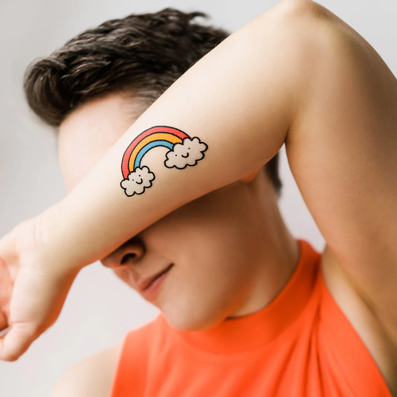 Cheery Rainbow Tattoos - Set of 2 by Tattly - Image 2