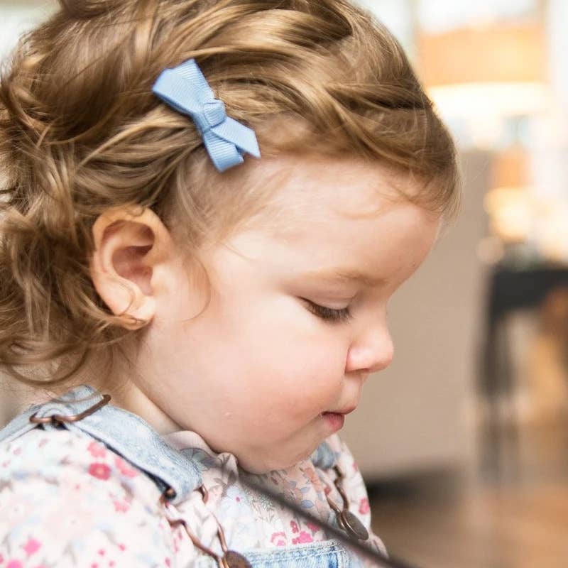 Chelsea Grosgrain Bows on Snap Clips Set of 5 - Bouquet by Baby Wisp - Image 2