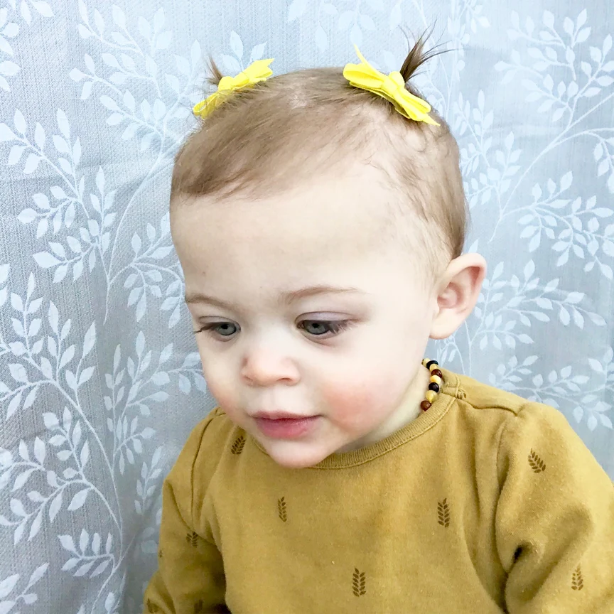 Chelsea Grosgrain Bows on Snap Clips Set of 5 - Easter Hunt by Baby Wisp - Image 3