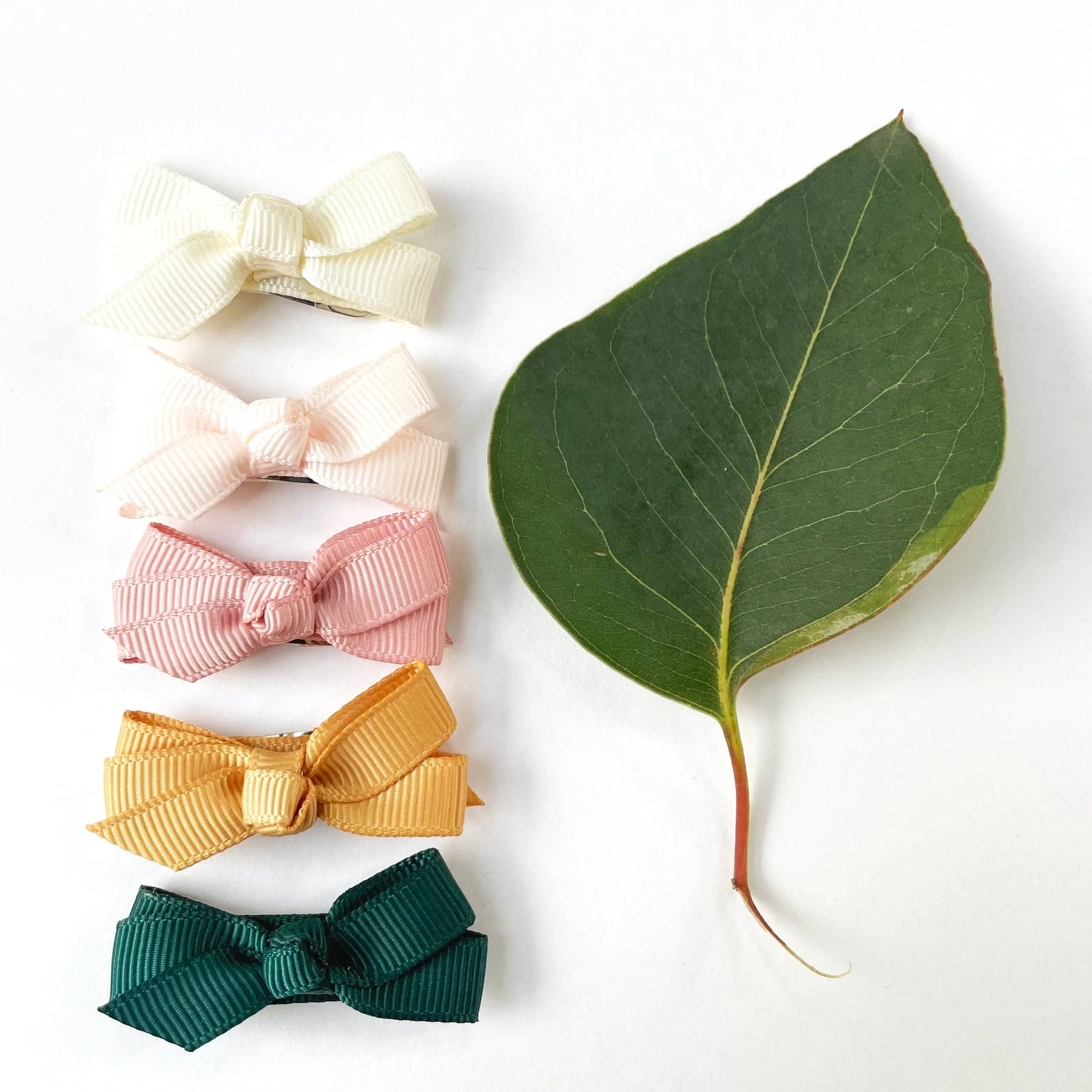Chelsea Grosgrain Bows on Snap Clips Set of 5 - Enchanted by Baby Wisp - Image 7