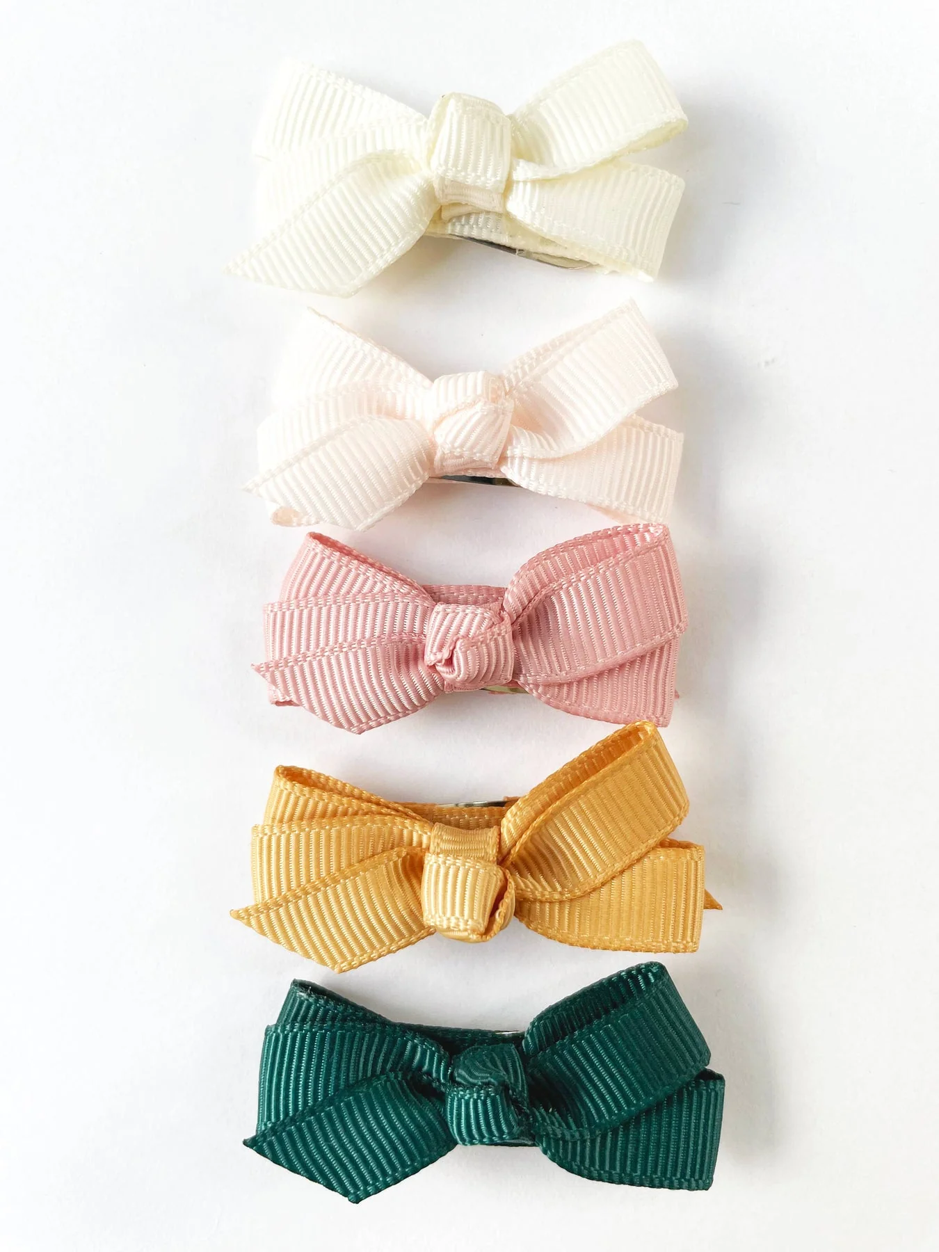 Chelsea Grosgrain Bows on Snap Clips Set of 5 - Enchanted by Baby Wisp - Image 8