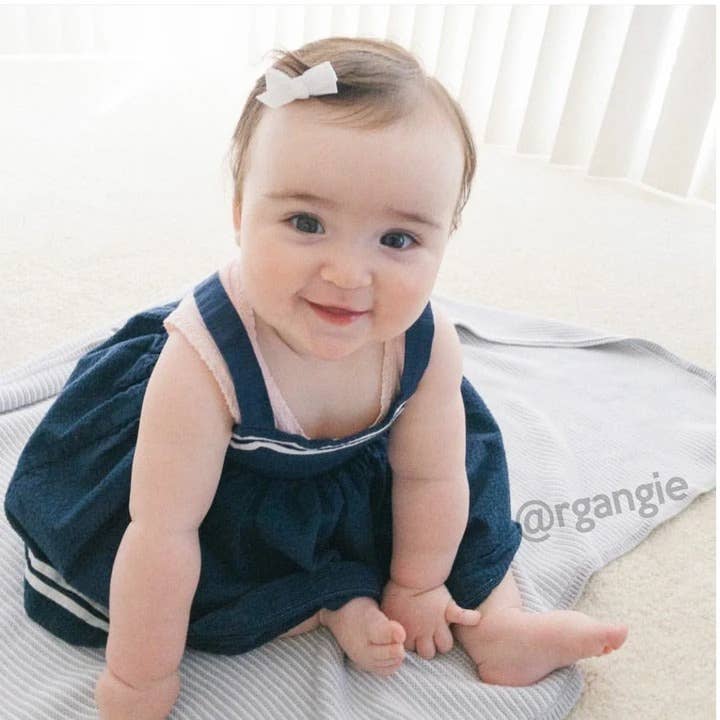 Chelsea Grosgrain Bows on Snap Clips Set of 5 - Juniper by Baby Wisp - Image 3