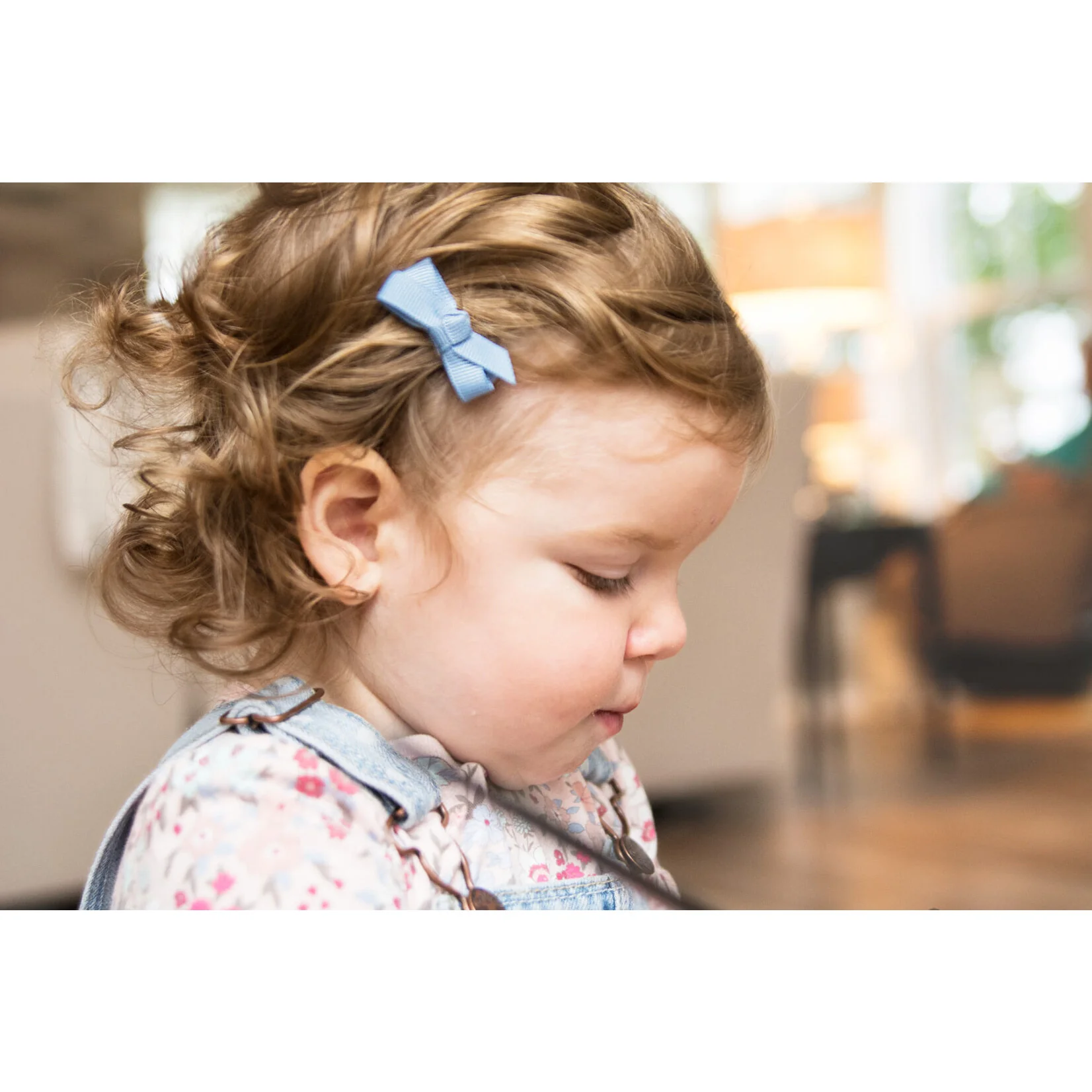 Chelsea Grosgrain Bows on Snap Clips Set of 5 - Pink Pine by Baby Wisp - Image 3