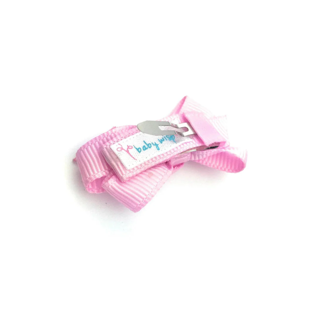 Chelsea Grosgrain Bows on Snap Clips Set of 5 - Sandcastle by Baby Wisp - Image 3