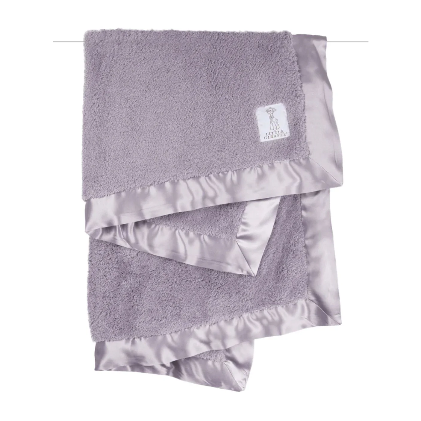 Chenille Solid Baby Blanket - Lavender by Little Giraffe