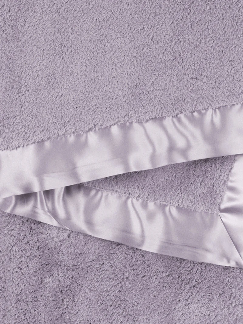 Chenille Solid Baby Blanket - Lavender by Little Giraffe - Image 3