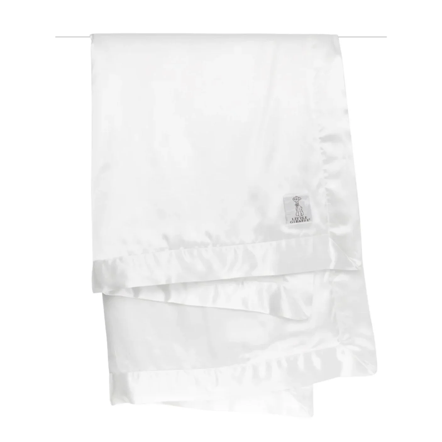 Chenille Solid Baby Blanket - White by Little Giraffe