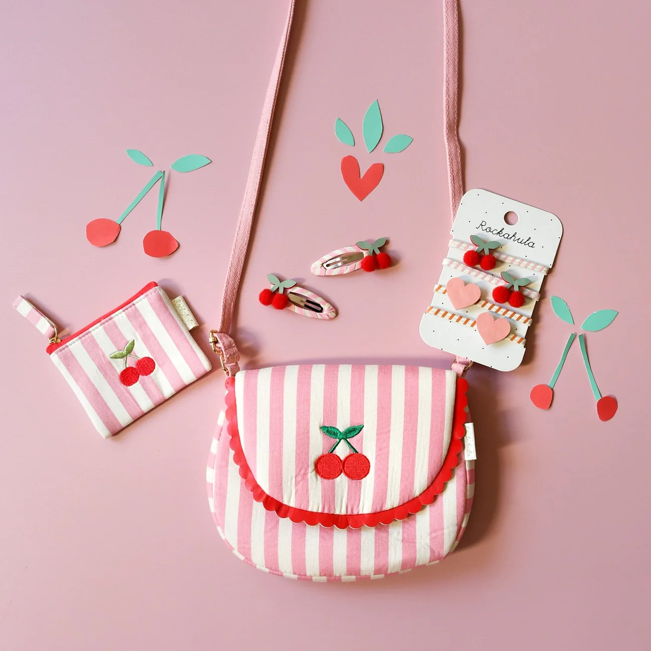 Cherry Kiss Scallop Bag by Rockahula Kids - Image 3