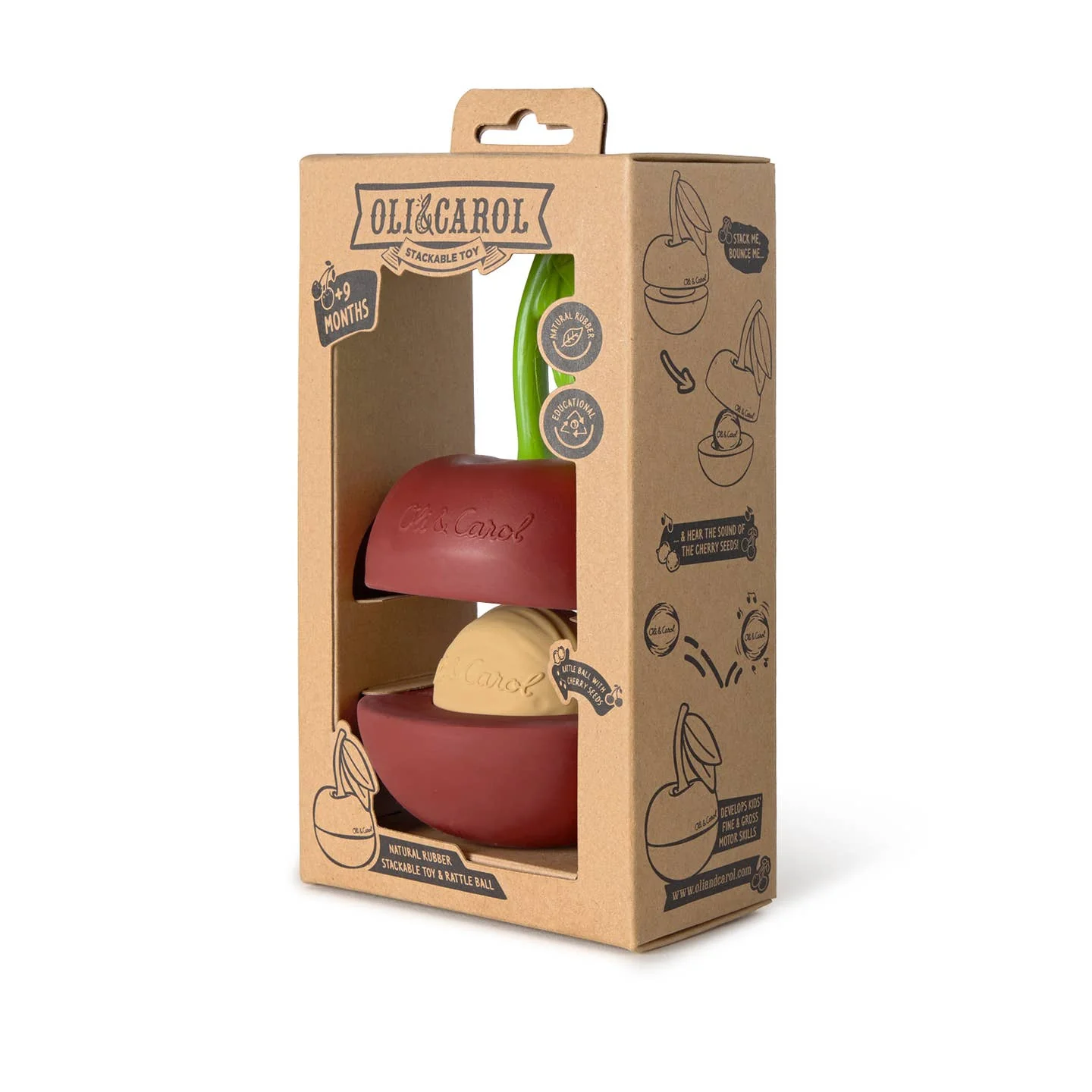 Cherry Stacking Toy & Rattle Ball - Image 5