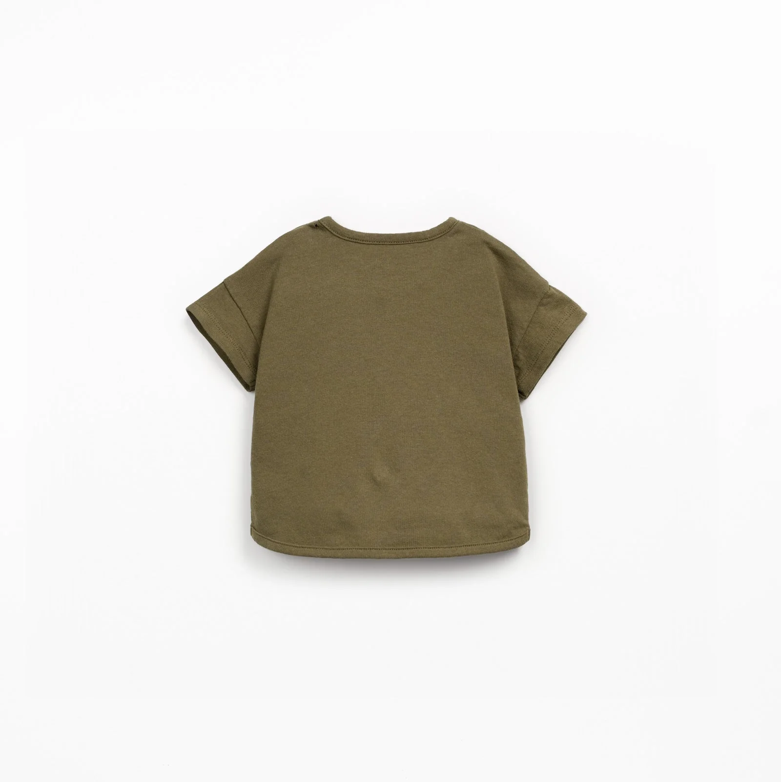 Chest Pocket T-Shirt - Dark Green by Play Up - Image 2