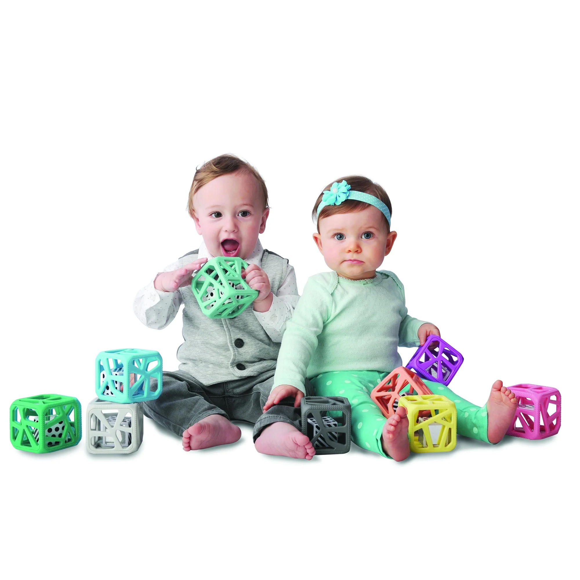 Chew Cube - Pink by Malarkey Kids - Image 6