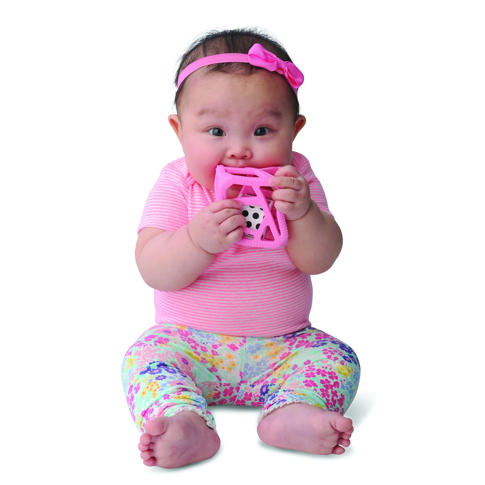 Chew Cube - Pink by Malarkey Kids - Image 4