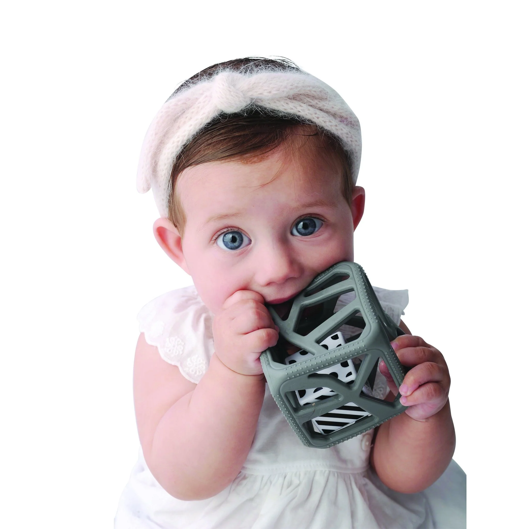 Chew Cube - Grey by Malarkey Kids - Image 3