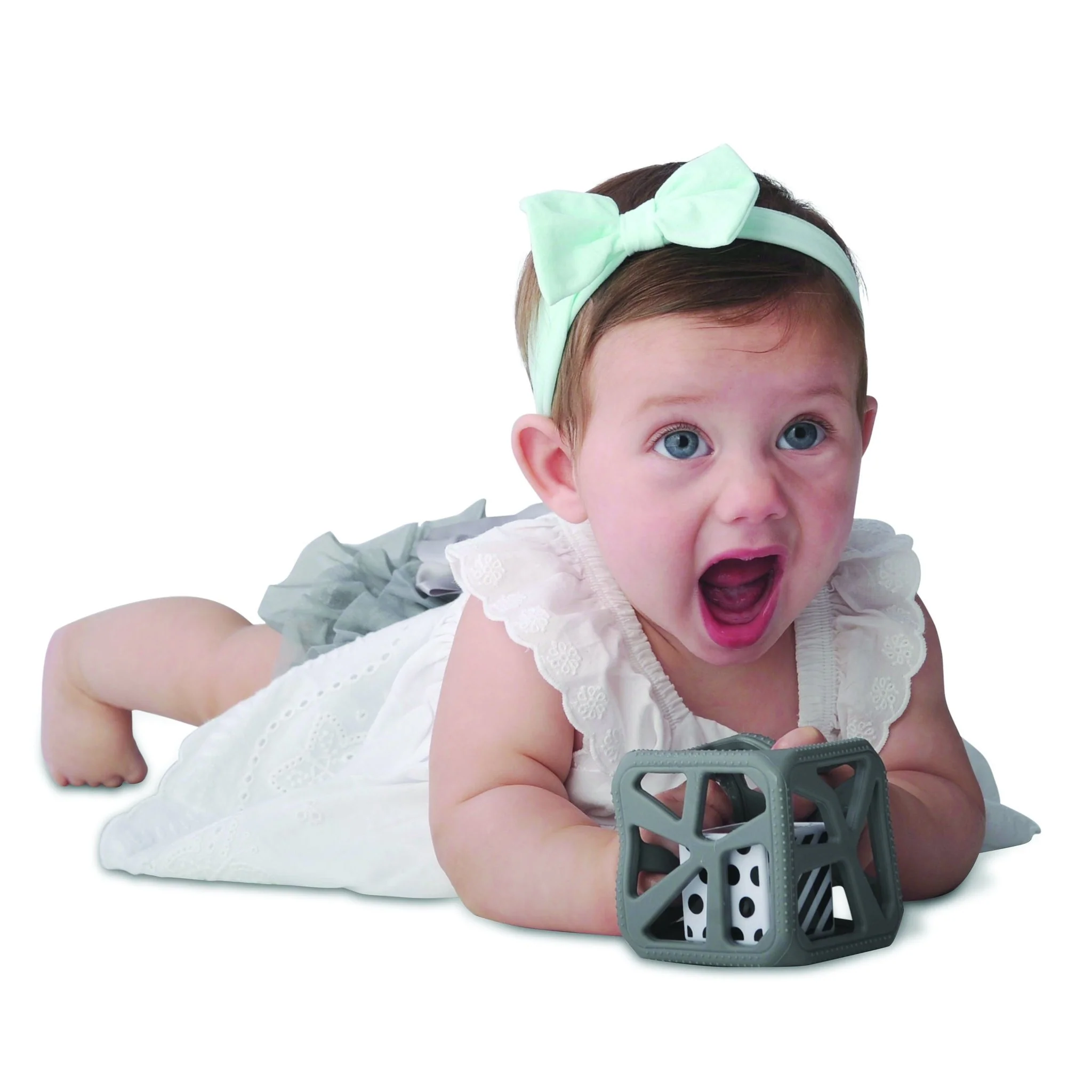 Chew Cube - Grey by Malarkey Kids - Image 5