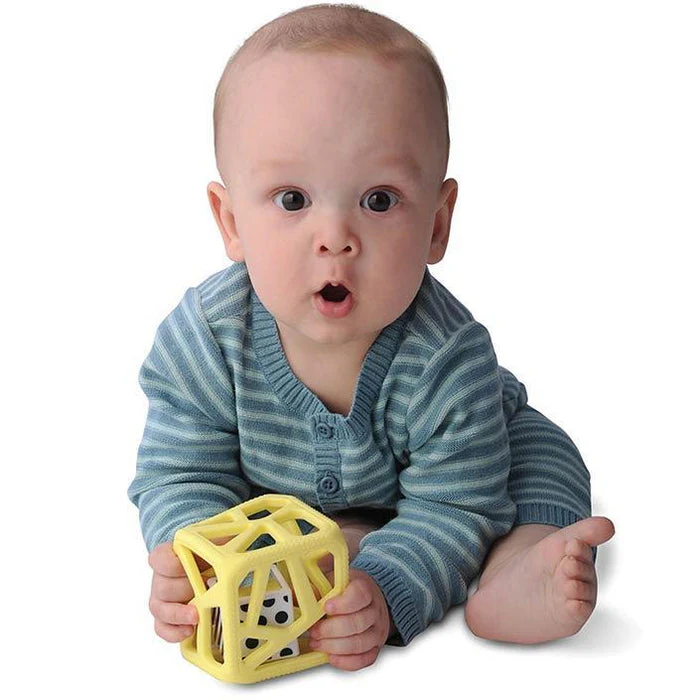 Chew Cube - Yellow by Malarkey Kids - Image 2