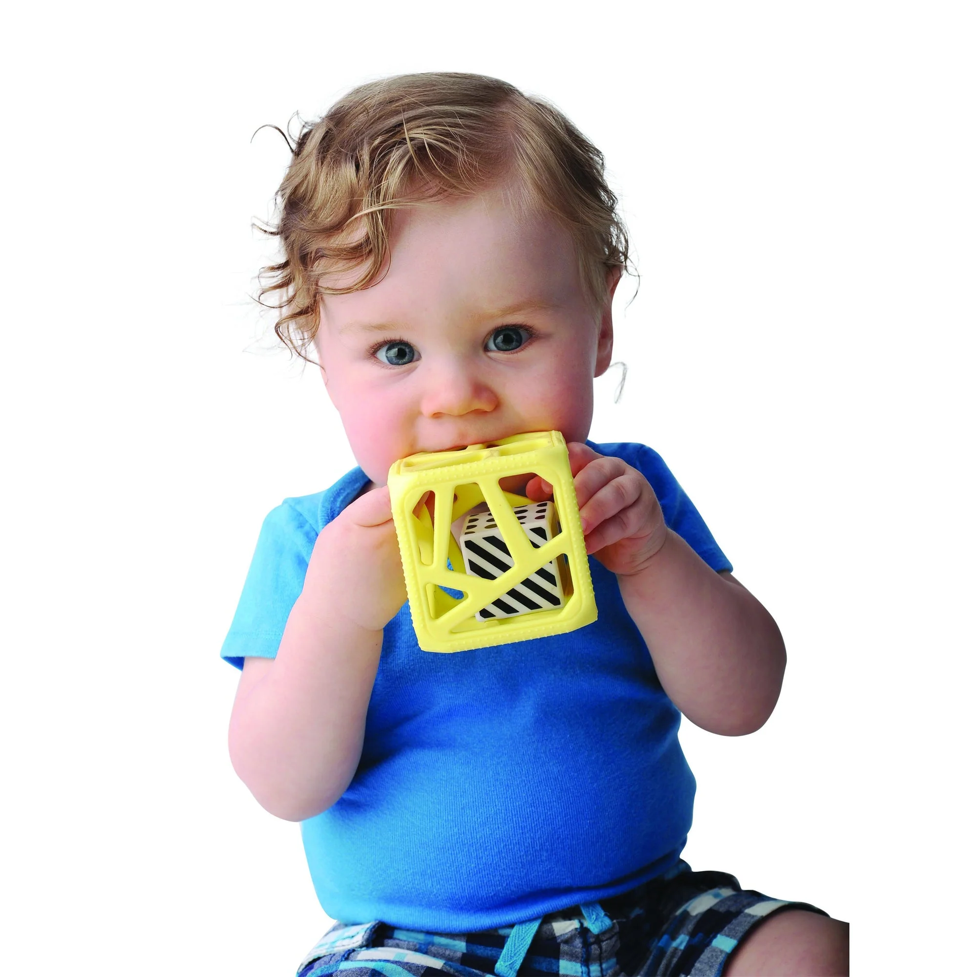 Chew Cube - Yellow by Malarkey Kids - Image 3