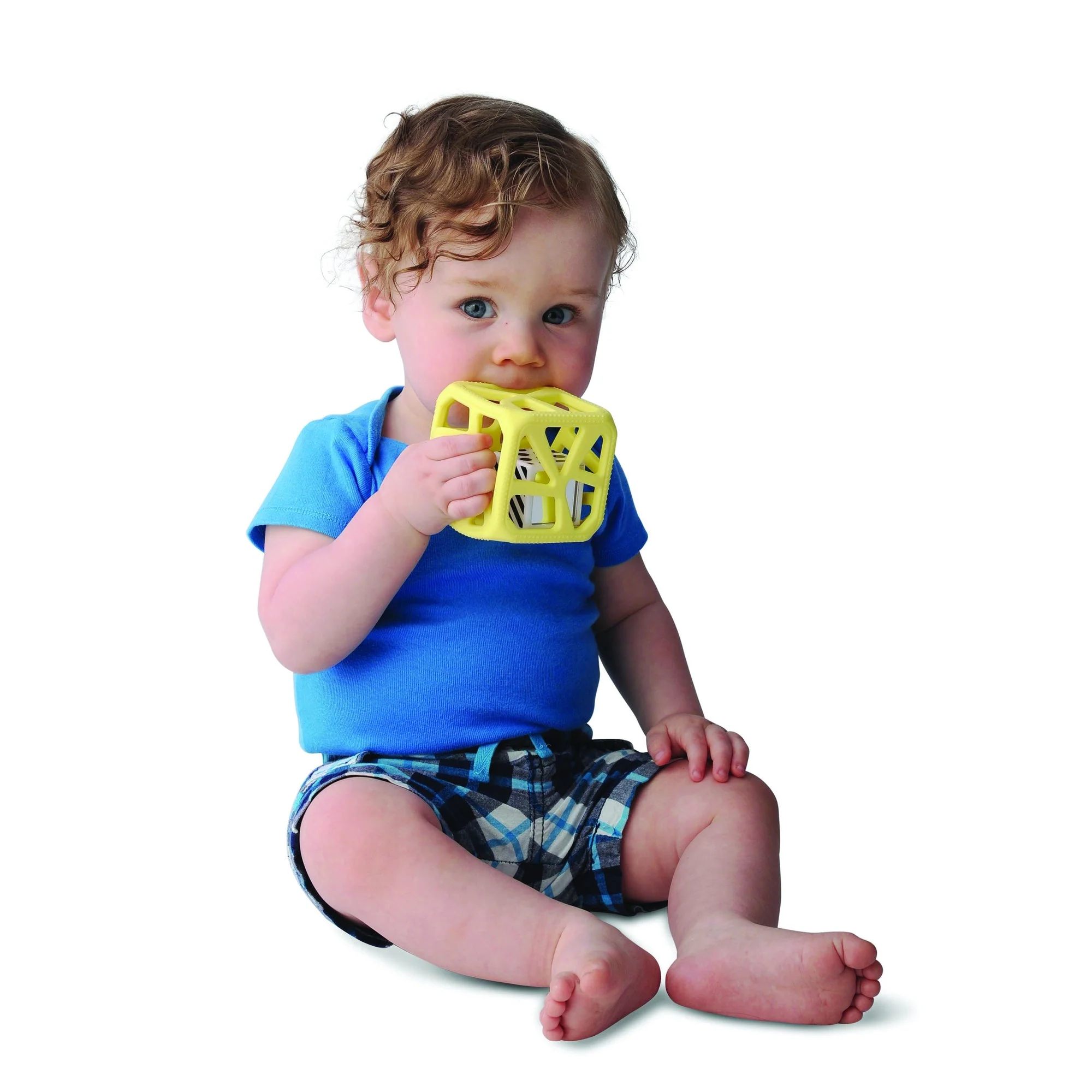 Chew Cube - Yellow by Malarkey Kids - Image 5