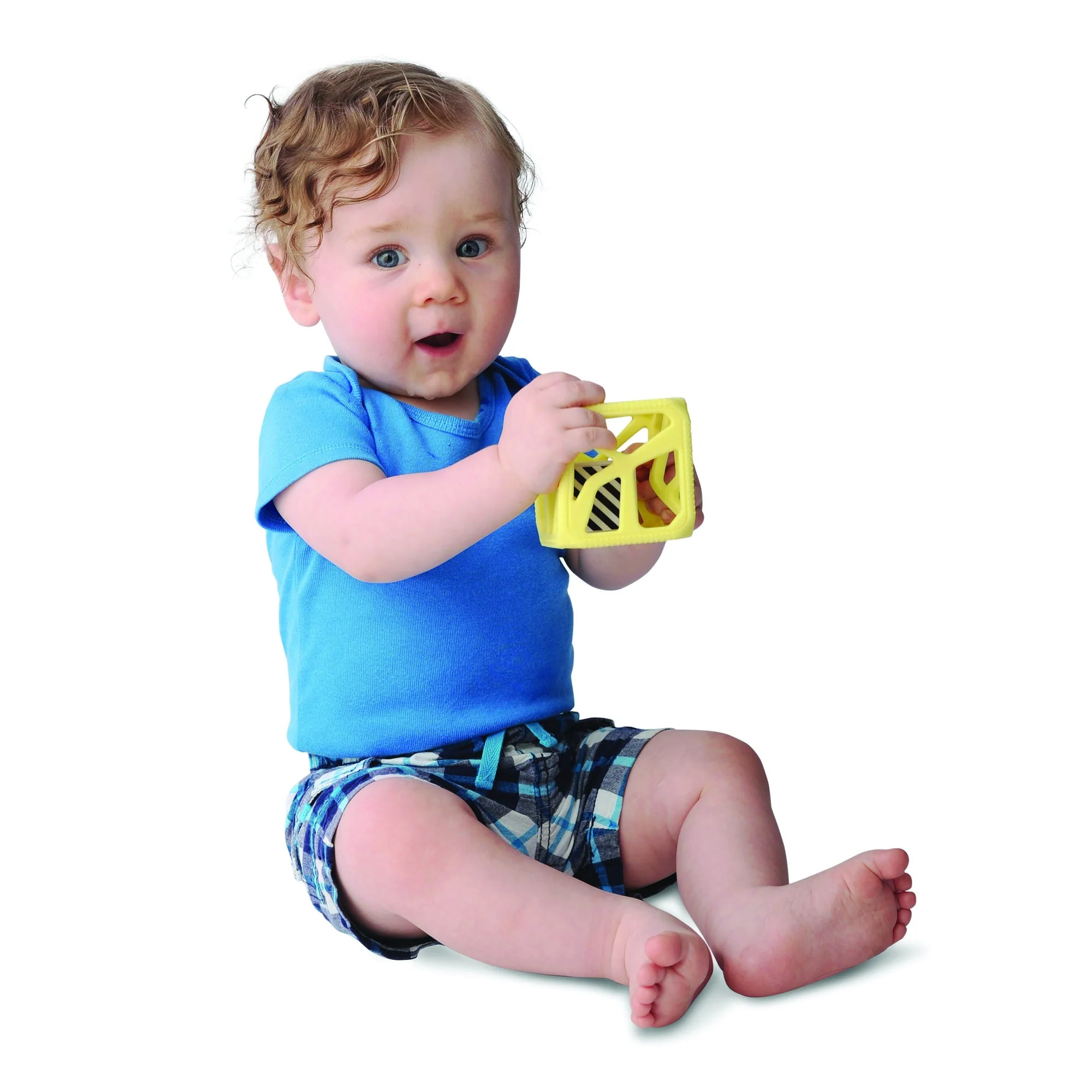 Chew Cube - Yellow by Malarkey Kids - Image 6
