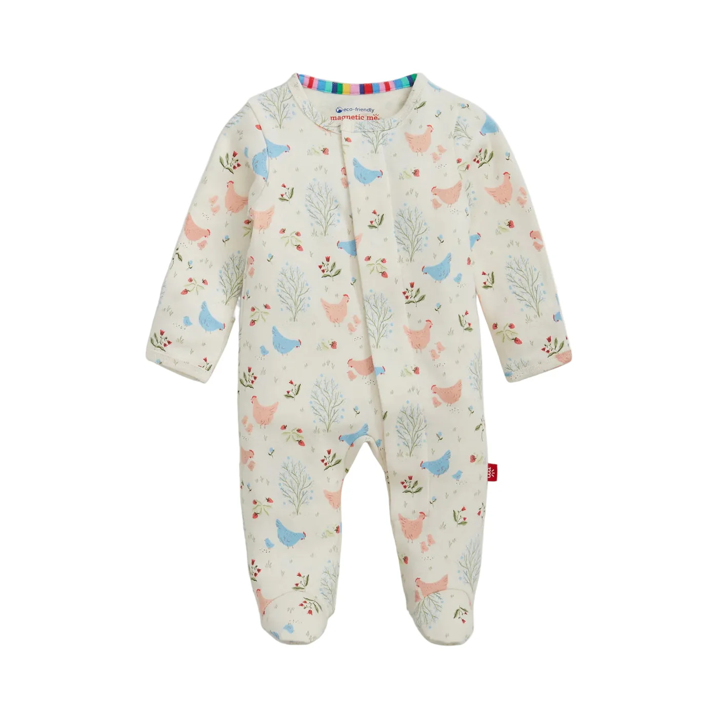 Chicken Tender Organic Cotton Magnetic Footie by Magnetic Me - FINAL SALE