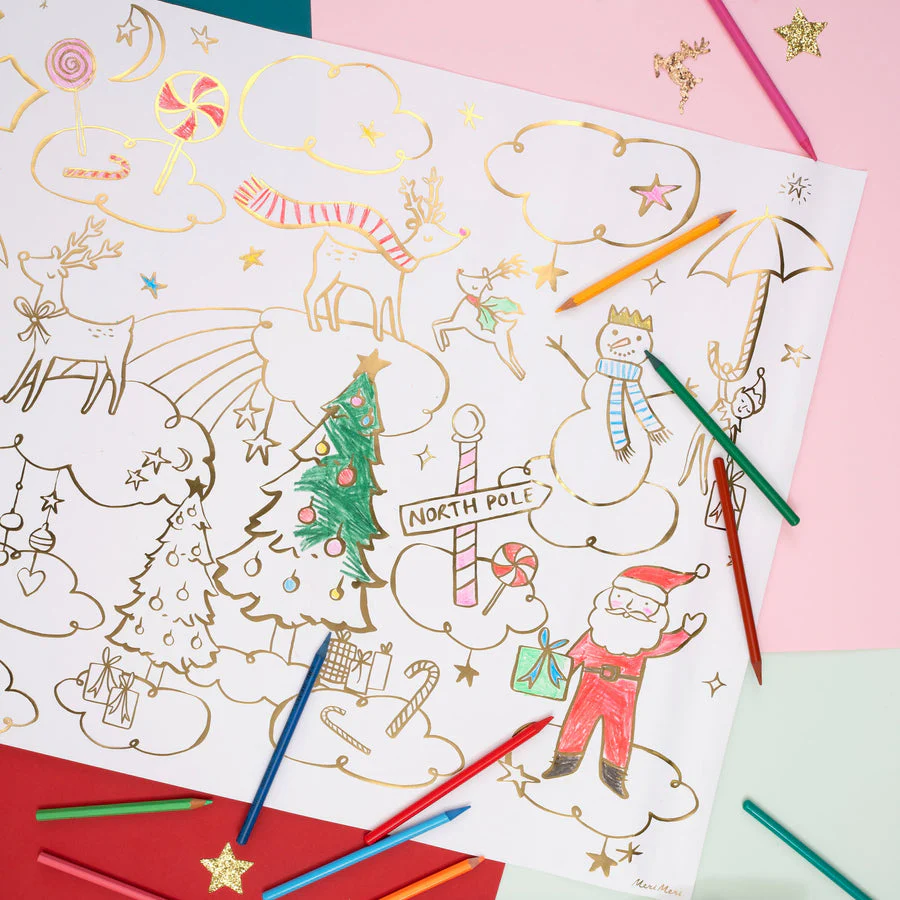 Christmas Colouring Posters by Meri Meri - Image 2