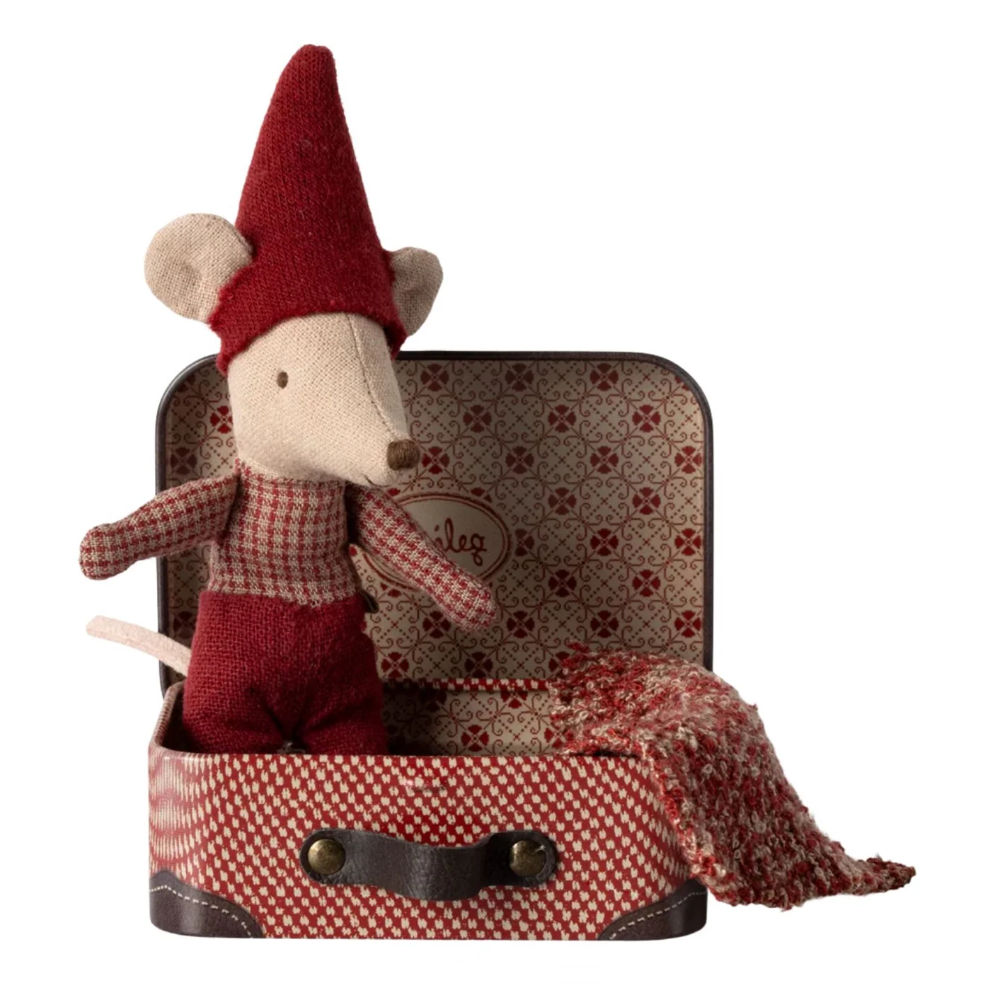 Christmas Mouse, Baby in Suitcase by Maileg - Image 2