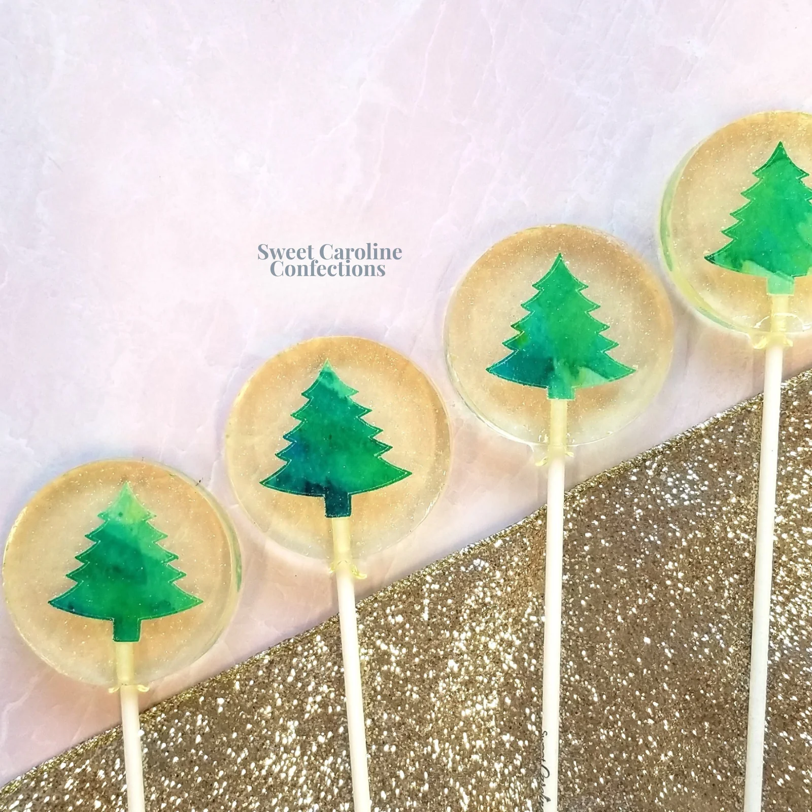 Christmas Tree Lollipop - Green Apple by Sweet Caroline Confections - FINAL SALE - Image 4