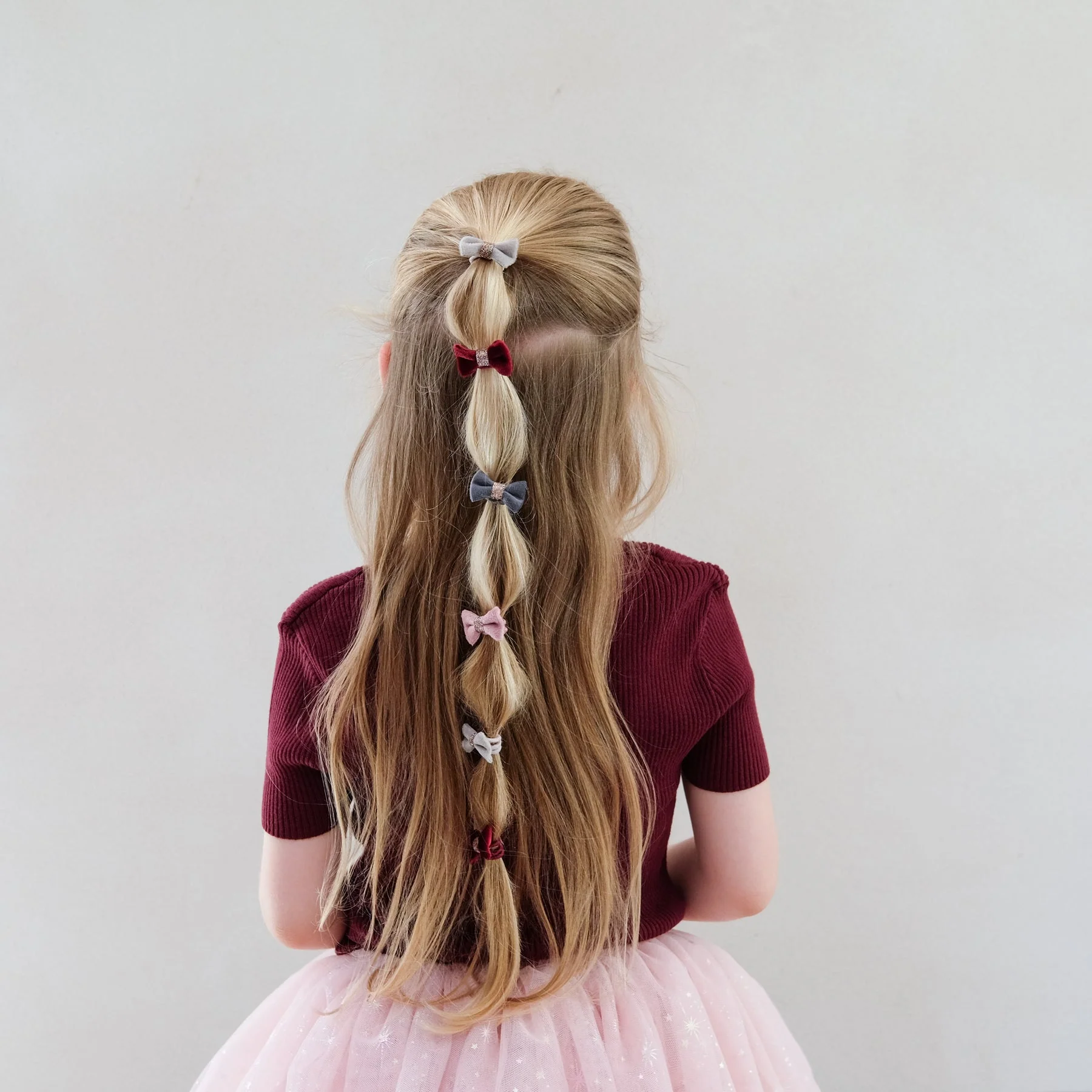 Christmas Velvet Bow Mini Ponies by Mimi & Lula - Image 2