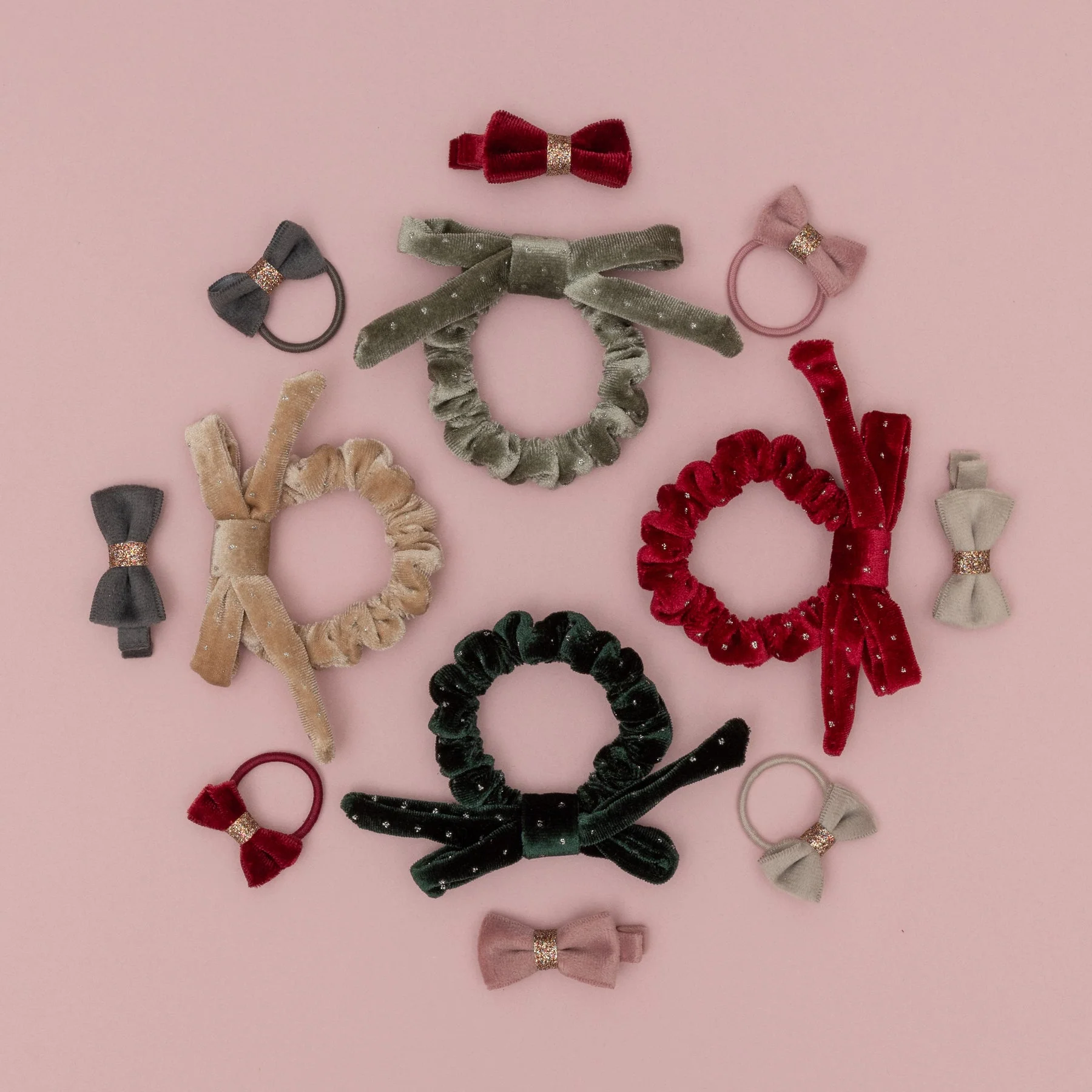 Christmas Velvet Bow Mini Ponies by Mimi & Lula - Image 4