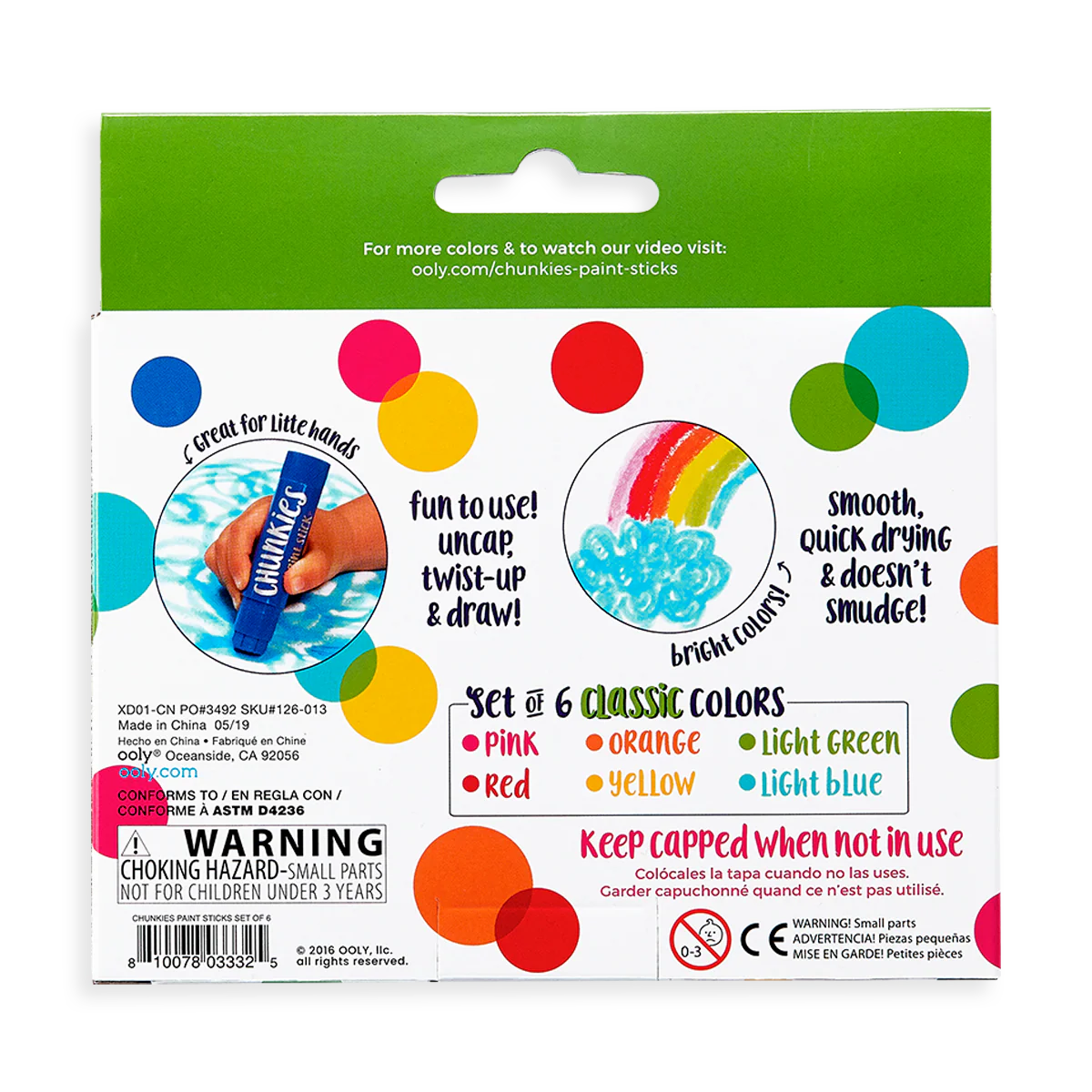 Chunkies Paint Sticks - Set of 6 by OOLY - Image 8