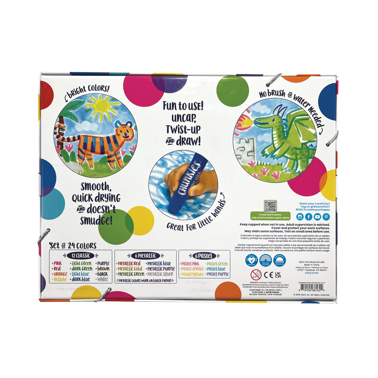 Chunkies Paint Sticks Variety Pack - Set of 24 by OOLY - Image 11