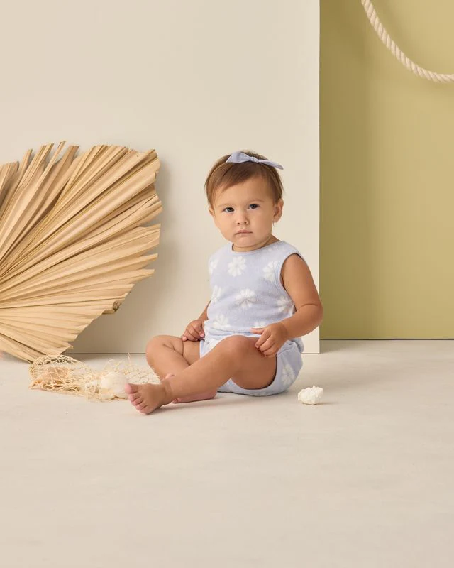 Cinch Playsuit - Periwinkle Daisy by Rylee + Cru - Image 3