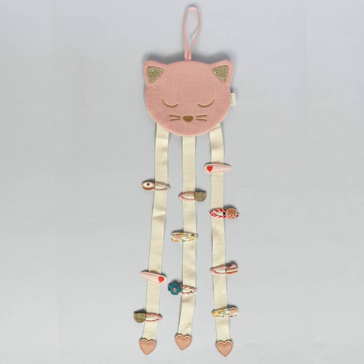 Clara Cat 3 Ribbon Hair Clip Hanger by Rockahula Kids - Image 2