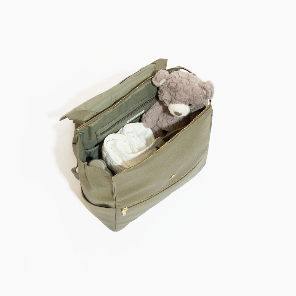 Classic Diaper Bag II - Sage by Freshly Picked - Image 3