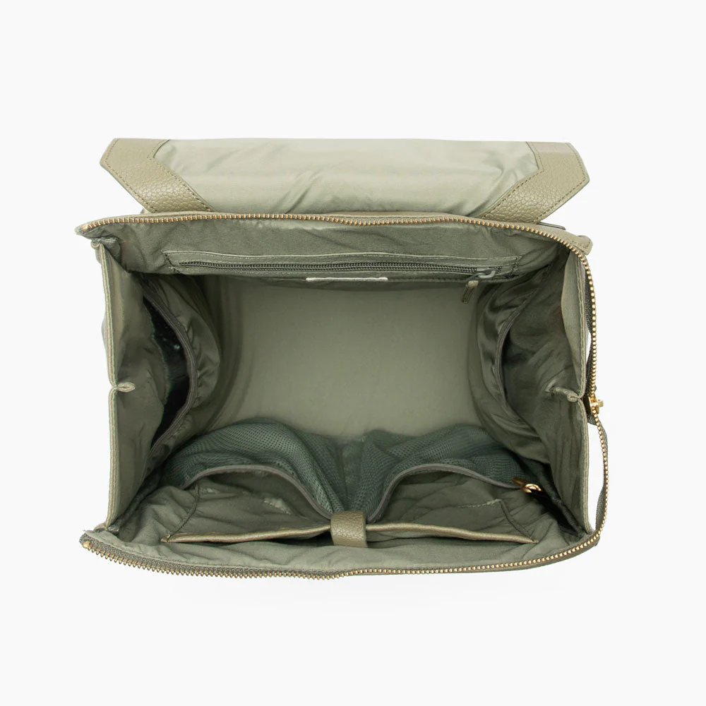 Classic Diaper Bag II - Sage by Freshly Picked - Image 4